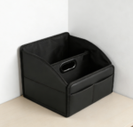 Leather Car Organizer 6 Compartments Adjustable Strap Two-Piece