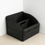 Leather Car Organizer 6 Compartments Adjustable Strap Two-Piece