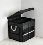 Collapsible Waterproof Oxford Car Storage Box Lid & Aluminum Handles 2-Pc - Image 2