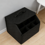 Foldable Portable Car Boot Organizer with Lid Twin