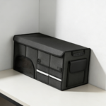 Oxford Fabric Collapsible Car Storage Box Lid & Non-Slip Base 2-Pack