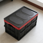Collapsible Car Boot Organizer with Lid for Interior Organization Twin