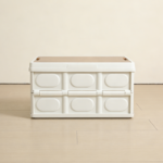 Multipurpose Portable Plastic Folding Car Boot Organizer with Lid 2-Pc - Image 2