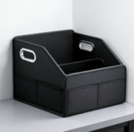Compact PU Leather Car Storage Box for Front & Rear Seats Pair Pack