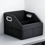 Compact PU Leather Car Storage Box for Front & Rear Seats Pair Pack