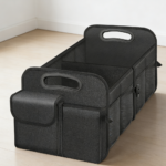 Waterproof Collapsible Car Boot Organizer Dual Compartments 2-Pc