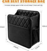 Foldable Leather Backseat Hanging Organizer Large Capacity - Image 2