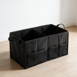 Soft Folding Black Car Boot Organizer Twin Pack for Vehicle Interior