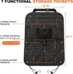 Nylon Backseat Car Organizer Multi Pocket & Hooks 1-Pack - Image 2